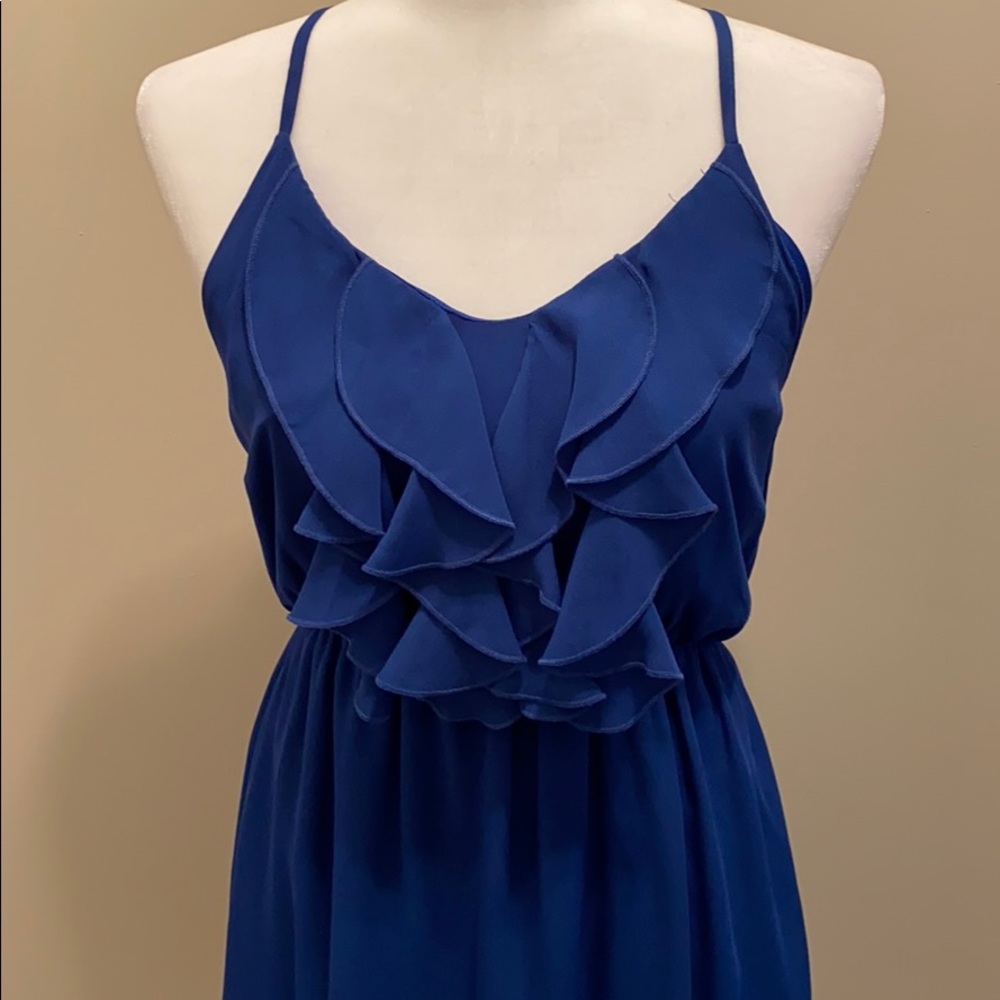 Francesca’s Blue Ruffle Dress